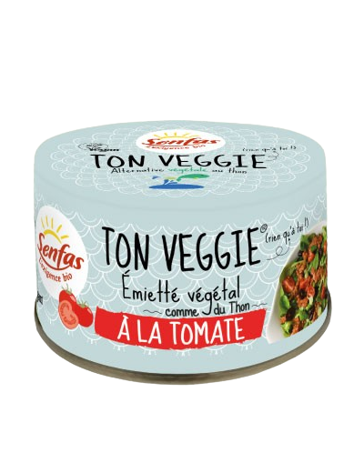Ton Veggie Tomate Bio 120g Senfas | Jacquier, olives, herbes de Provence