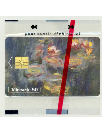 TELECARTE NSB 50 UNITE 08/93  LES NYMPHEAS CLAUDE MONET EN696