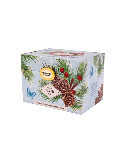 Tisane Hiver bio 20 sachets 36 gr boite métal