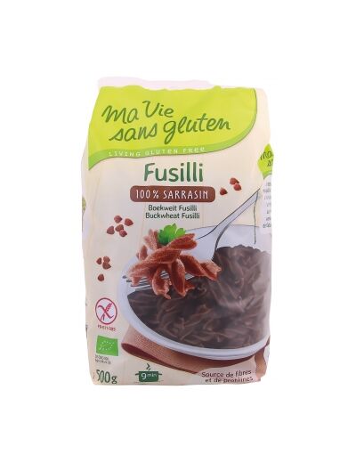 Fusilli 100% Sarrasin sans gluten 500g