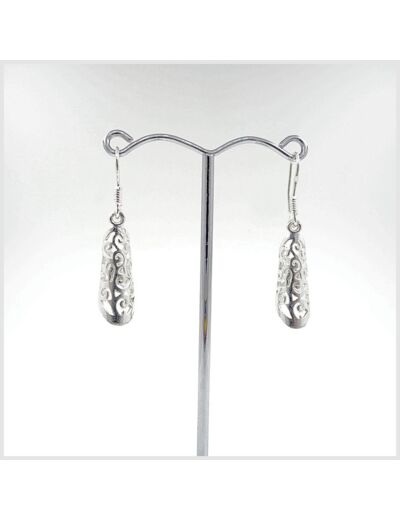 Boucles d'oreilles en argent massif