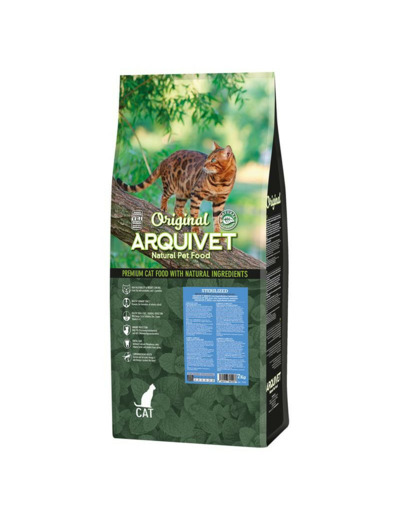 Croquettes Arquivet "Cat Original" Stérilisé, Saumon - 7kg