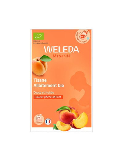 Tisane allaitement bio saveur pêche abricot 20 sachets 40g