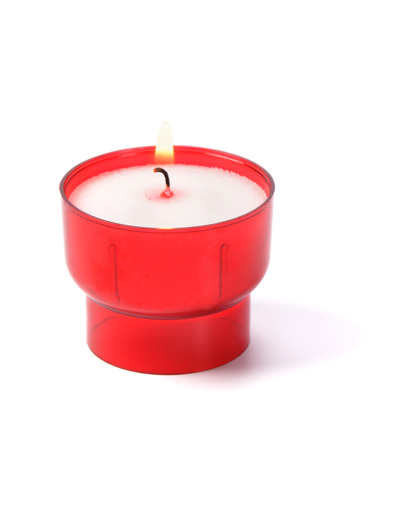Veilleuse 9 Heures Rouge - 50x50mm