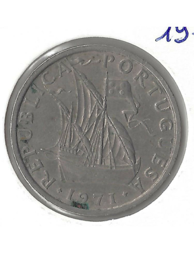 PORTUGAL 10 ESCUDOS 1971 B TTB