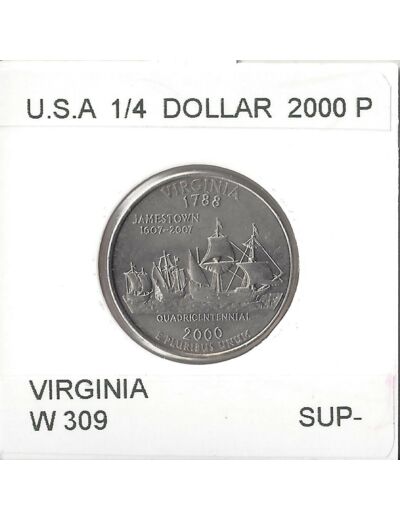 AMERIQUE (U.S.A)  1/4 DOLLAR 2000 P VIRGINIA SUP-