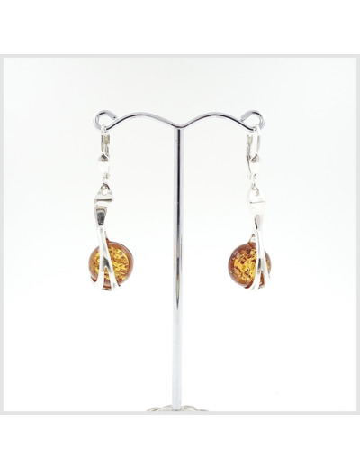 Boucles d'oreilles Ambre