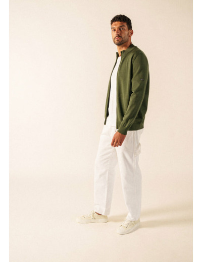 Gilet Colorado Cardigan zippé 100% laine SAINT JAMES