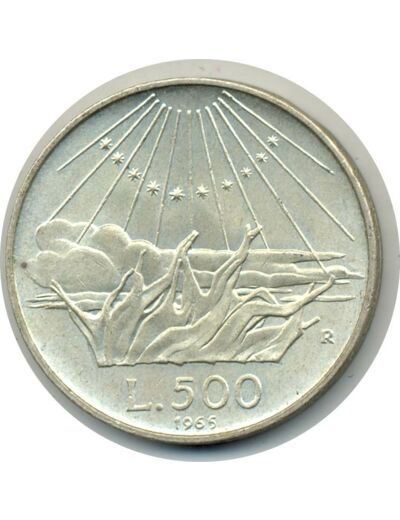 ITALIE 500 LIRE 1965 R TTB+ (W100)