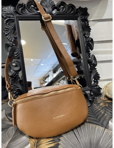 B1016 Banane cuir camel