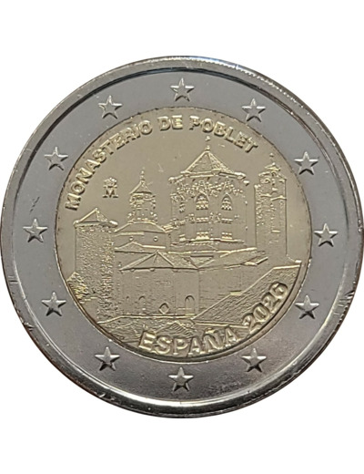 ESPAGNE 2026 2 EURO COMMEMORATIVE POBLET UNC