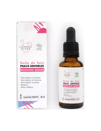 Huile de soin peaux sensibles 30ml