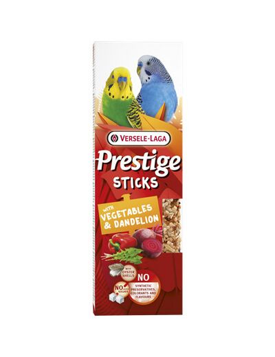 Sticks Petites Perruches avec Légumes & Pissenlit