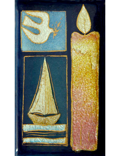 Divine lumière 9,5X5,5cm - EMAUX DU LIBAN