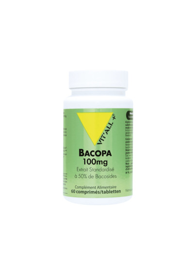 Bacopa Monnieri-100mg-60 comprimés-Vit'all+