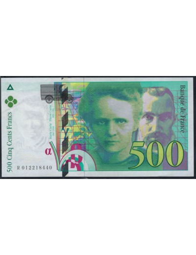 FRANCE 500 FRANCS PIERRE ET MARIE CURIE 1994 R 012218440 SPL