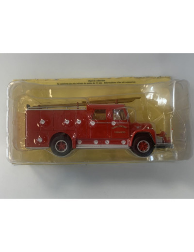 CAMION POMPIER INTERNATIONAL LOADS WASTERLAIN 1/43 BOITE D'ORIGINE