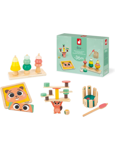 Janod - Box de Jeux Bébé - A partir de 36 Mois -