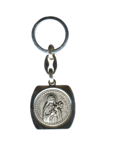 Porte-Clefs Tonneau en Métal Argenté - THERESE