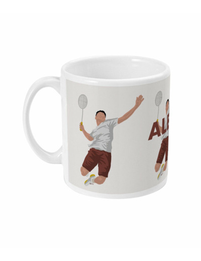 Tasse ou mug "Joueur de badminton" - personnalisable