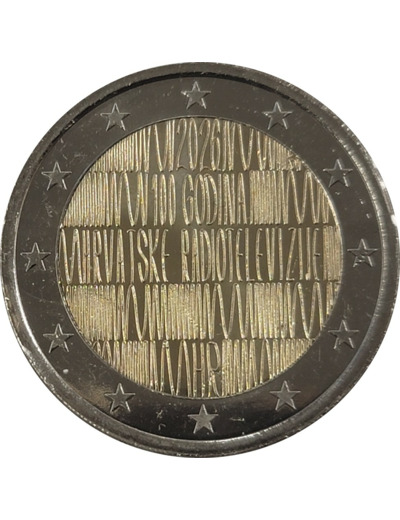 CROATIE 2026 2 EURO RADIO CROATE UNC