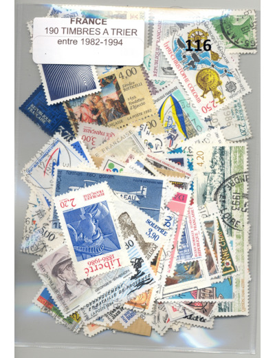 190 TIMBRES FRANCE A TRIER ENTRE 1982-1994 *116