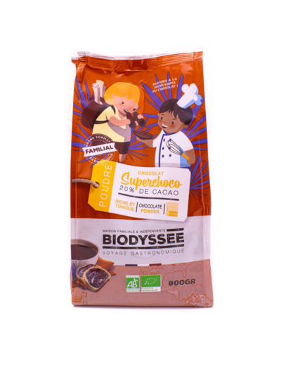 Poudre Cacaotée Superchoco Bio 800g