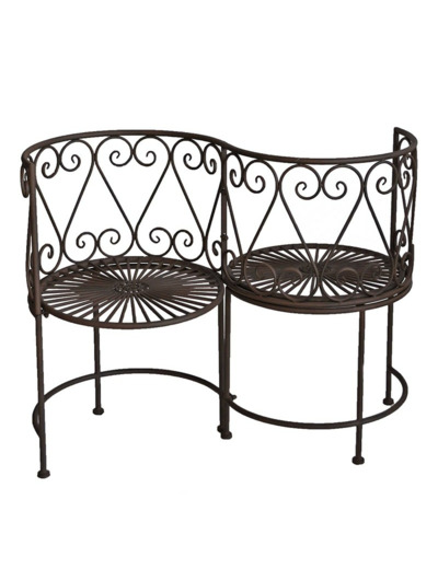 Banc de jardin fer confident 105x53x85cm