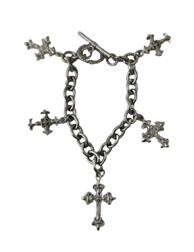 Bracelet en Acier 5 Croix