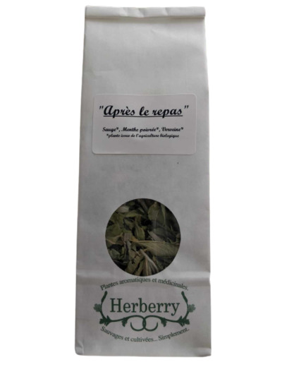 Mélange à infuser Bio "après le repas"-20g-Herberry