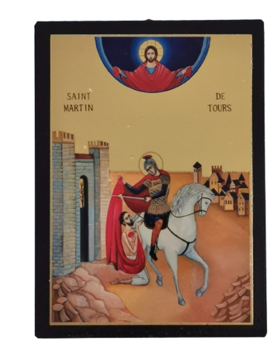 Icône plate 10,5*13,5cm- BASILIQUE SAINT MARTIN de TOURS
