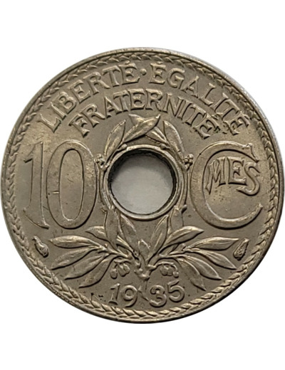 FRANCE 10 CENTIMES LINDAUER 1935 SUP/NC (G286)