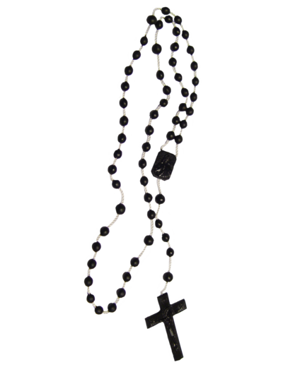 Chapelet en plastique - NOIR
