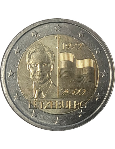 LUXEMBOURG 2022 2 EURO DRAPEAU UNC