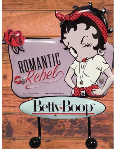 Porte manteau Betty Boop Romantic Rebel. Déco US.