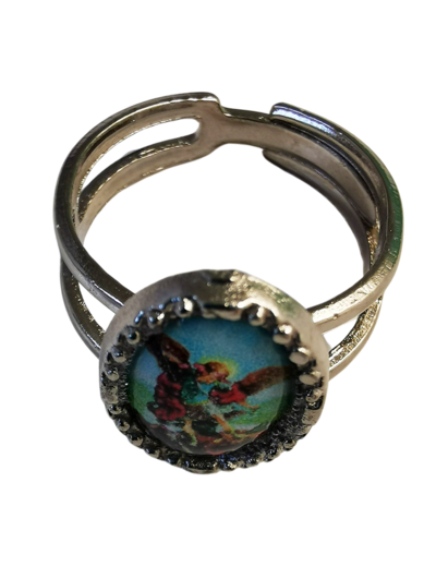 Bague réglable en métal 9x13mm St Michel