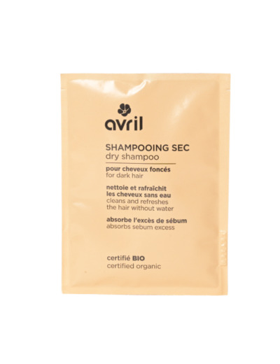 Shampoing sec pour cheveux foncés en poudre bio 30g