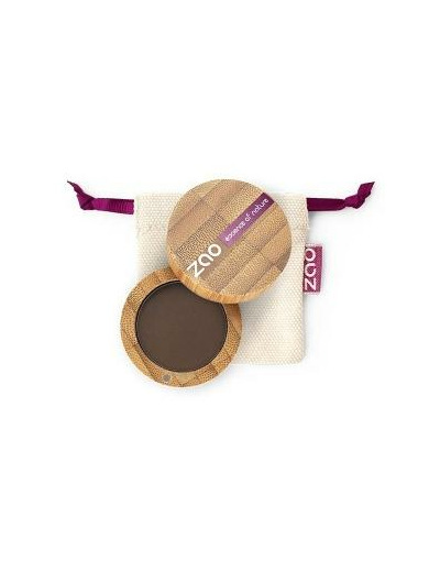 Ombre à paupières mate 203 Brun Foncé-Zao Make up