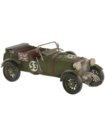 Voiture décorative en métal de style Anglais.