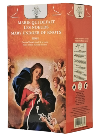 1 étui de 12 bâtons d'Encens - Marie qui Défait les Noeuds - Rose