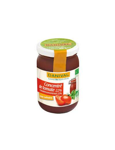 Concentré de Tomates Bio 22%-200g-Danival