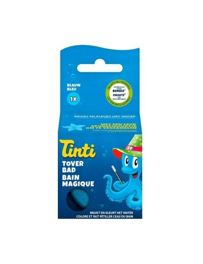 Balle Effervescente Bain Magique Bleue + tatouage à collectionner 40g