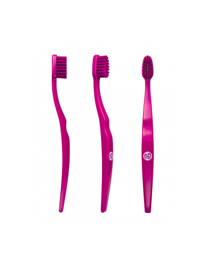 Brosse à dents medium souple écologique enfant ROSE