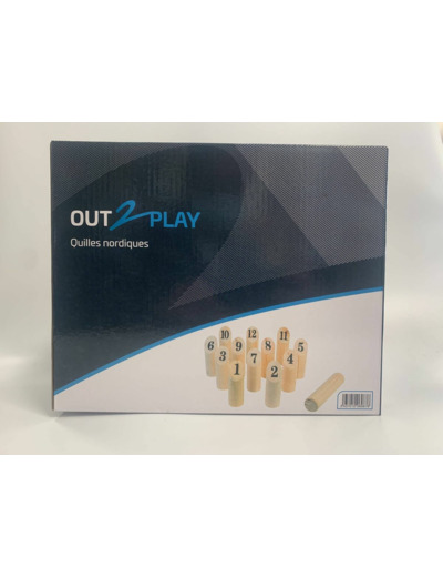 JEU DE QUILLES NORDIQUE EN BOIS OUT 2 PLAY de chez WDK BOITE NEUVE