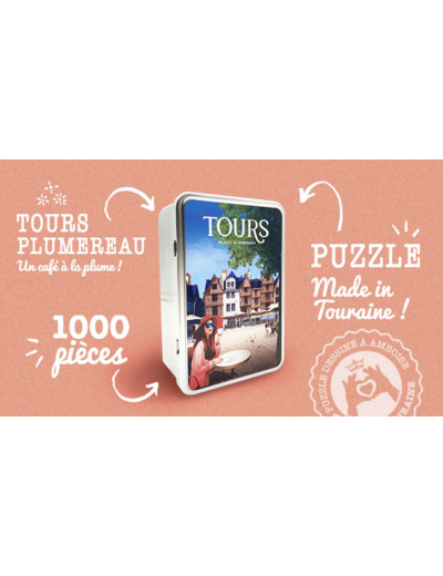PUZZLE 1000 PIECES - TOURS PLACE PLUMEREAU