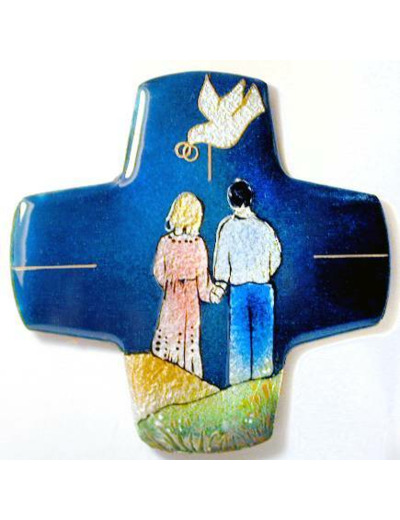 Couple 9,7X9,7cm - EMAUX DU LIBAN