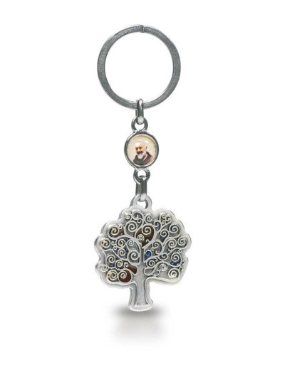 Porte-Clefs métal- Arbre de Vie -COULEUR - ST BENOIT