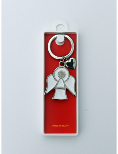 Porte-Clefs ANGE GARDIEN - BLANC avec boite