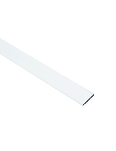 Barre de charge 3*25mm acier blanc laqué 2m unité M418173