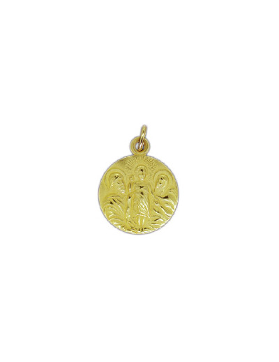 Médaille 16mm en Plaqué Or  - SAINTE FAMILLE